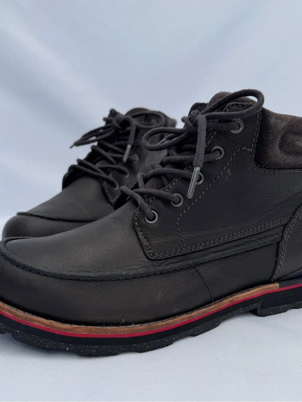 The North Face Men's Black Chukka Boots with Red Accent